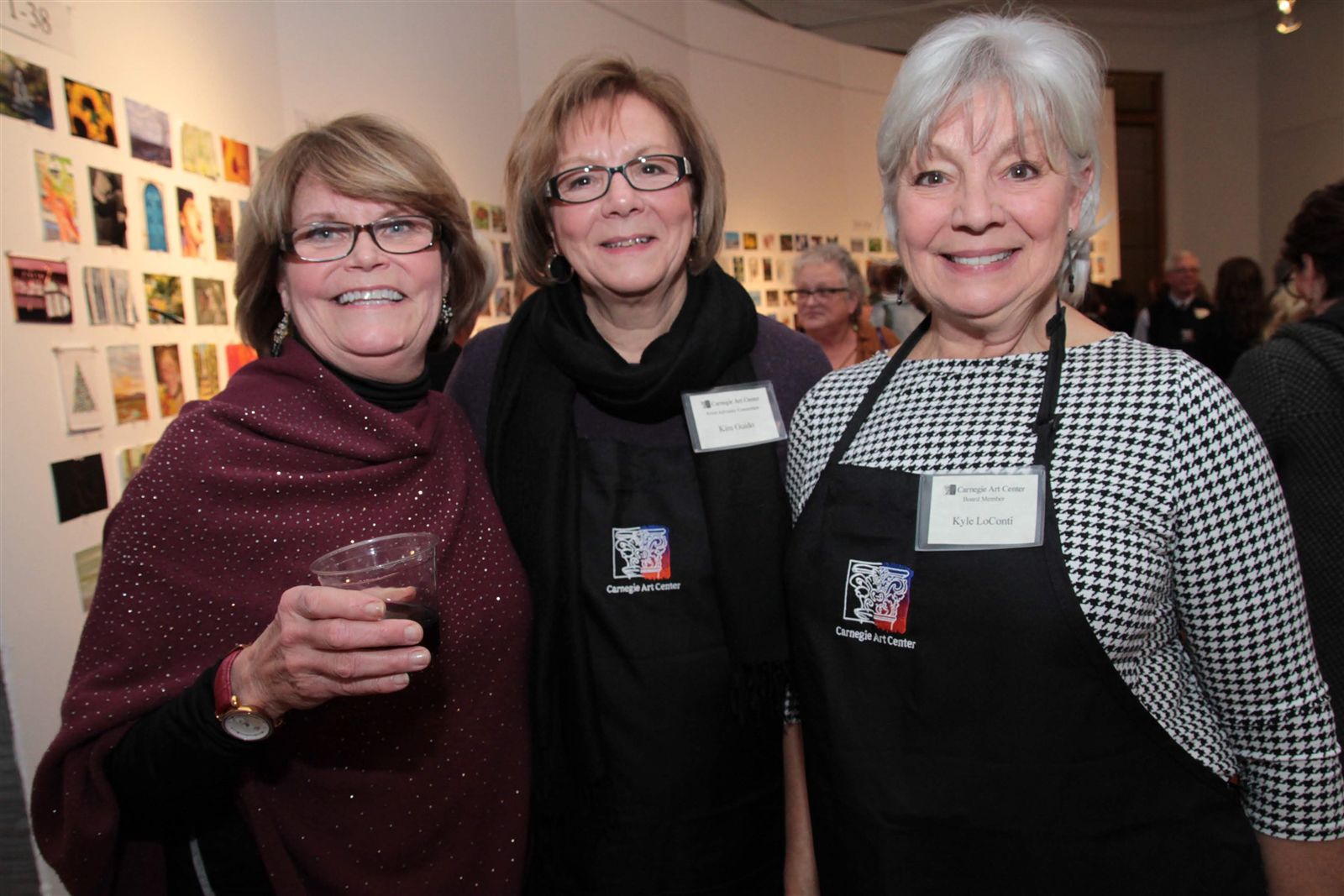 Smiles at Art Off the Wall in Carnegie Art Center